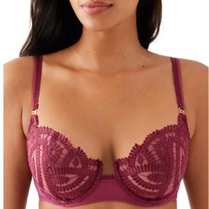 Wacoal Womens After Dark Balconette Bra 38D Red Plum 855396 - NWT